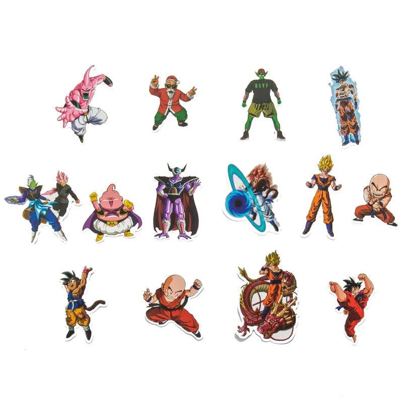 Unleash Your Dragon Ball Fandom! 50-Pack Waterproof Anime Stickers - Perfect for Laptops, Water Bottles, Phones & More