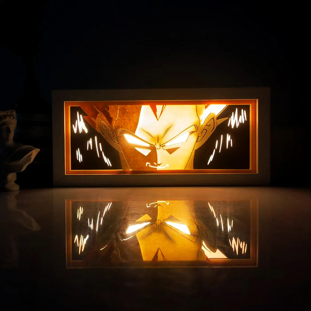 Dragon Ball 3D LED Light Box – Anime Paper-Cut Night Lamp with Remote