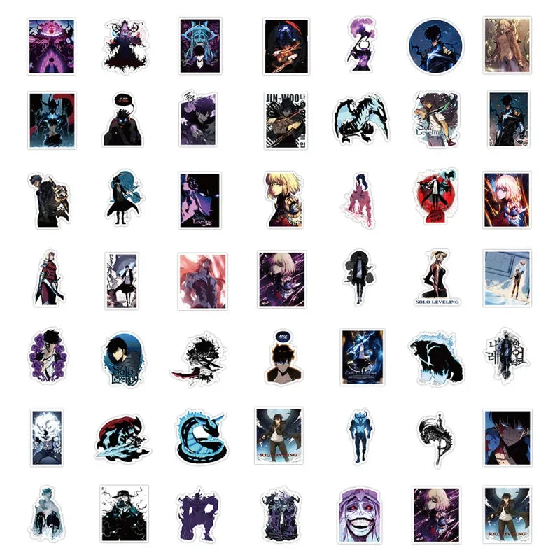 Solo Leveling Anime Stickers Waterproof Decal Pack