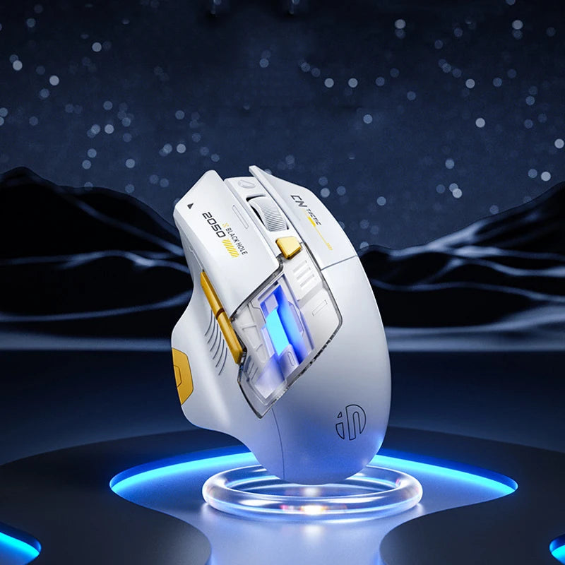 Inphic A9 Explorer Wireless Gaming Mouse 500mA Battery Level Display Ergonomics Bluetooth Office Mouse For PC Laptop