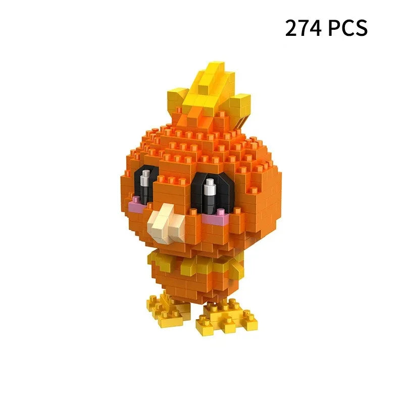 Building Blocks Assembly Anime Picachu Charizard Doll Blastoise Bulbasaur Gengar Bricks Figures Toy for Kid Gift