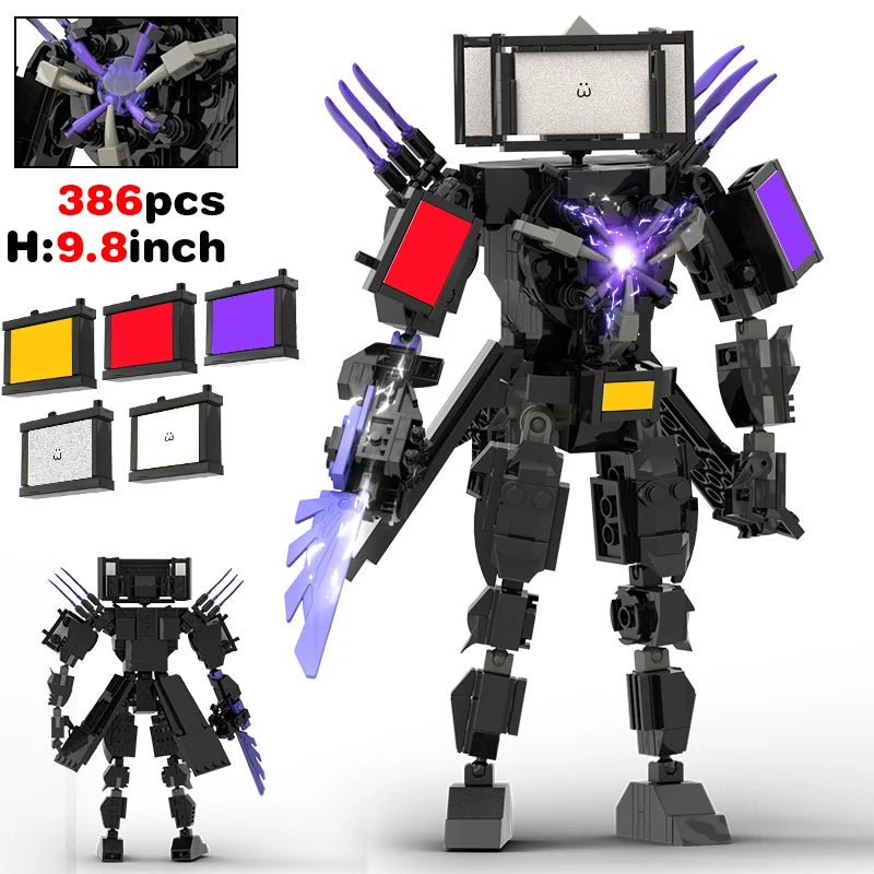 New Skibidi Toileted TVman Multi Joined Mini Action Figures Building Blocks TVman Speakerman Cameraman Model Toys for Kid Gift