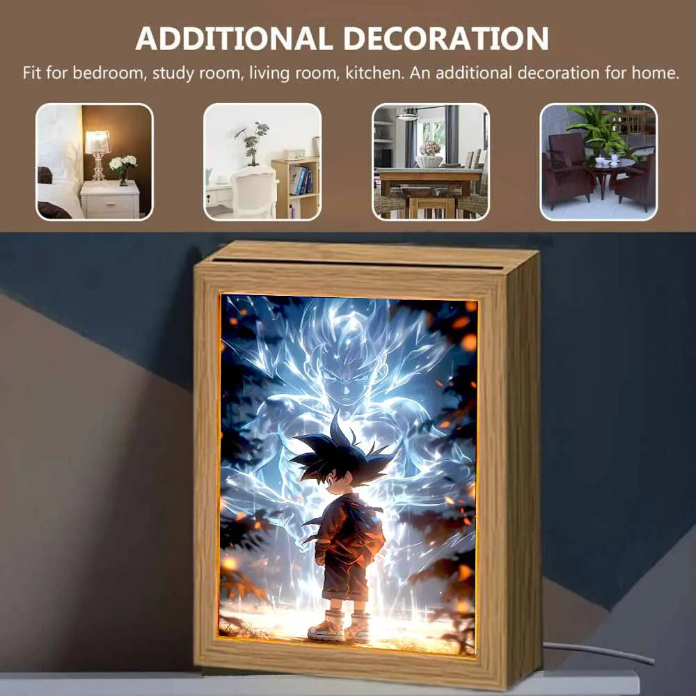 Dragon Ball Z Goku LED Light – 3D Moon Lamp for Anime Fans