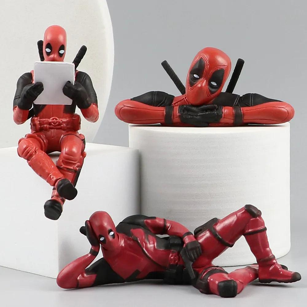 Deadpool Mini Figure - Marvel Desk Decoration for Car, Home, or Office