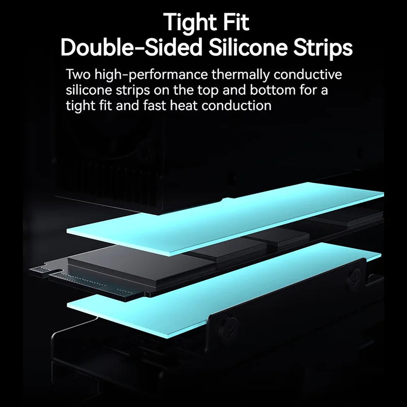 ID-COOLING M.2 NVMe Radiator 12000RPM PWM Adjustable Speed 2280 Solid State Hard Disk Heat Sink Fan for M.2 NVME SATA PCIE SSD