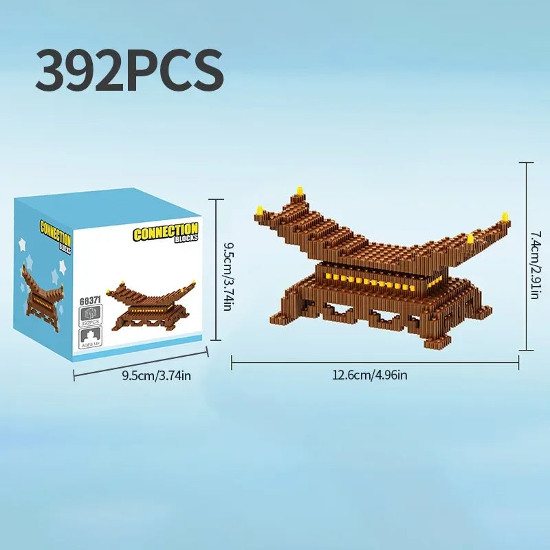 Samurai Sword Building Blocks Anime Ninja Weapon Model Assembly Bricks Boys Toy Idea Desktop Decoration Children Birthday Gifts