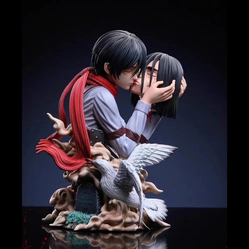 Attack on Titan Figure Anime Blind Box Mystery Box Yeager Eren Ackerman Mikasa Levi Figurines Surprise Box Desktop Decorations