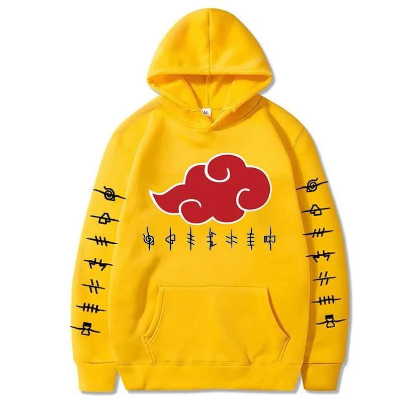 Unisex Akatsuki Cloud Hoodie - Fashion Printed Pullover for Autumn & Winter