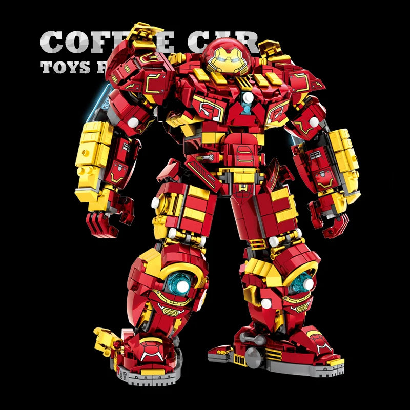Superheroes Mecha DIY Building Blocks Movie Mech Hero 3D Model Armor Iron Robot MOC Bricks Toys For Adult Kid Boy Christmas Gift