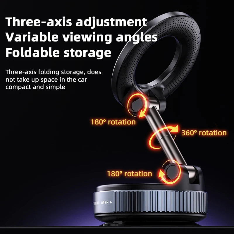 K007 Magnetic Phone Holder|Three-axis Rotation For Free Adjustment|A Convenient Choice For Multiple Scenarios.