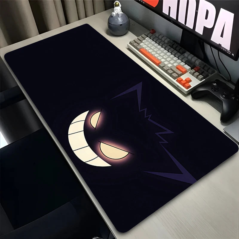 Mouse Pad Laptop Gaming Accessories Keyboard Pad Japan Anime P-pokemonS Gamer Mousepad PC Kawaii G-gengar Purple Desk Mouse Mat