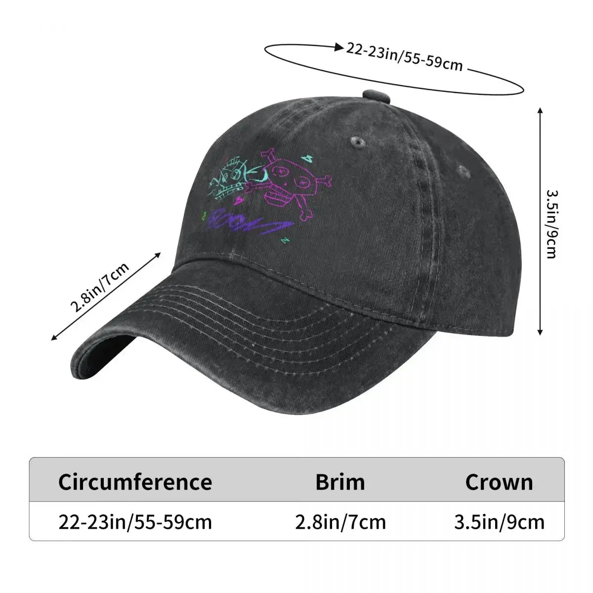 Men's Jinx Monkey Graffiti Baseball Cap - Stylish Arcane LOL Trucker Hat for Casual Outdoor Activities