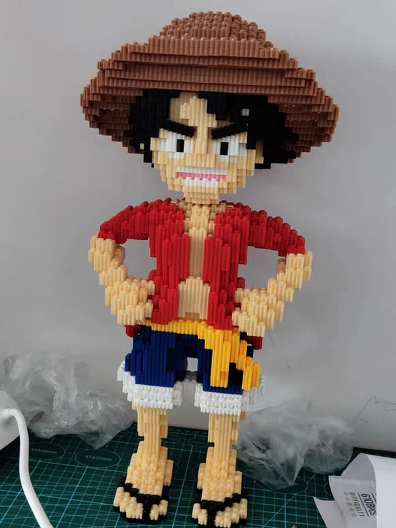 New Giant Diamond Small Particle Puzzle Toy Assembly Building Blocks Luffy Joba One Piece Series Children'S Gift