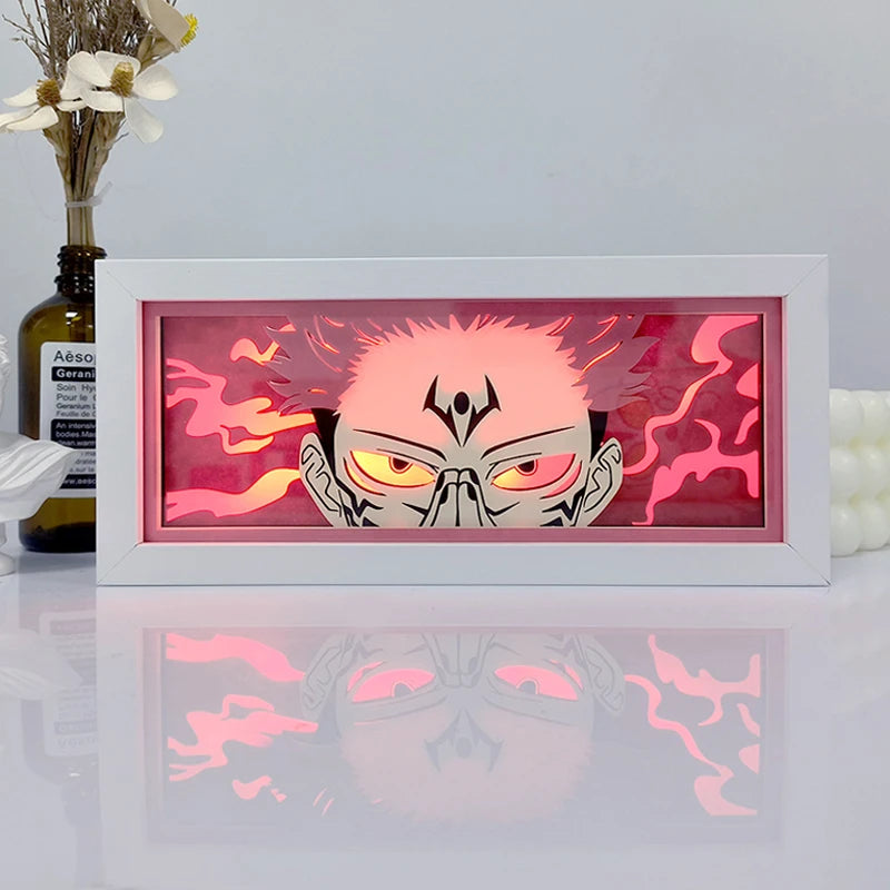 Anime LED Light Box – Manga Paper Carving Desk Lamp for Kids & Collectors