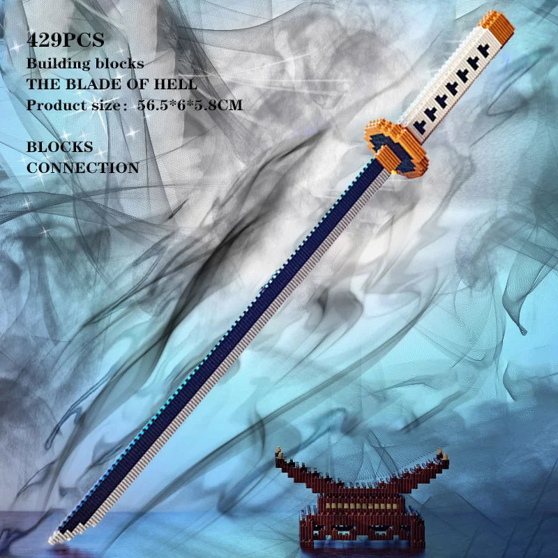 Samurai Sword Building Block Set – Butterfly Nichirin Katana DIY Model