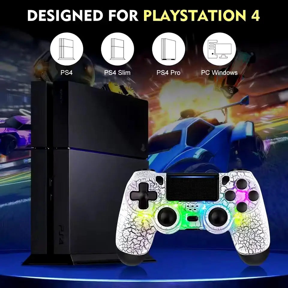 2026 New Wireless Game Controller for PS4/Slim/Pro Wireless Gamepad For PC Dual Vibration Joystick For IOS/Android