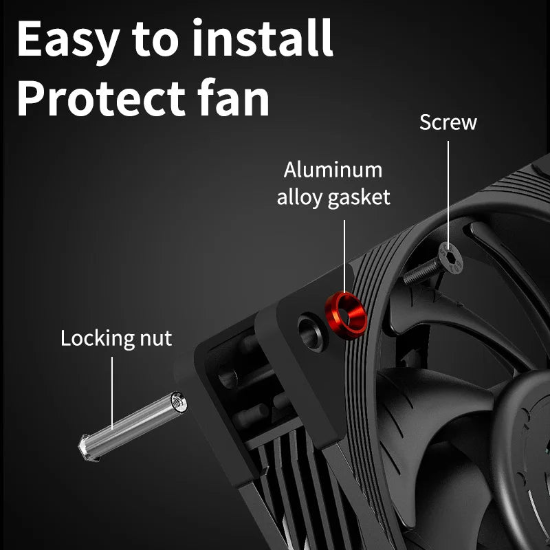 Computer PC Case Cooling Fan Mount Screws Multiple Colour Mutually Locked Screw Fixer Bolt Set For Thickness of 25/30mm Fan