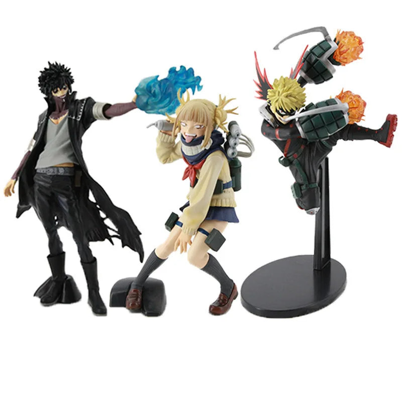 My Hero Academia Figure Set - Deku, Bakugo & Todoroki - MINISO Officially Licensed Collection - Rexpect Nerd