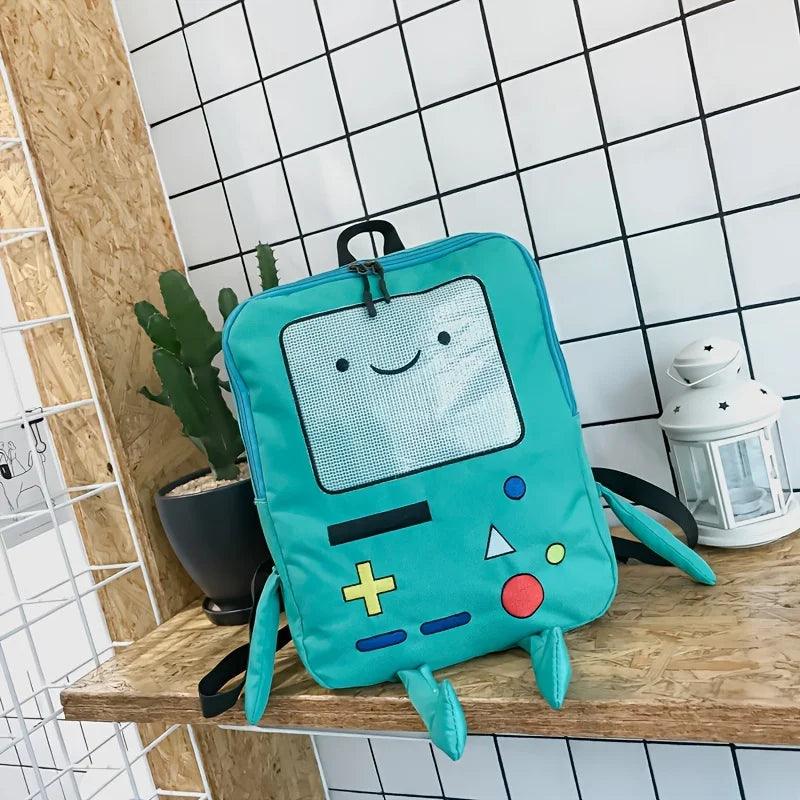 Creative Robot Design Backpack - Cute Game Console Pattern Travel Bag for Girls & Women