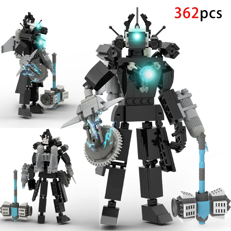 New Skibidi Toileted TVman Multi Joined Mini Action Figures Building Blocks TVman Speakerman Cameraman Model Toys for Kid Gift