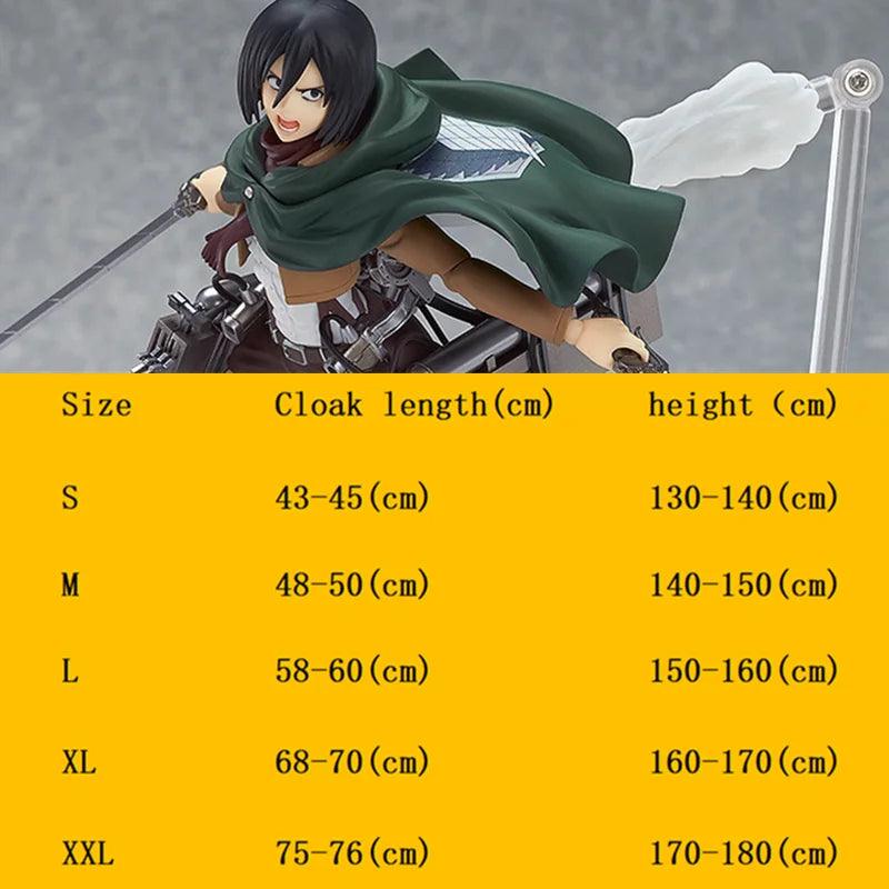 Attack on Titan Scout Corps Hooded Cape - Perfect for Cosplay and Fans
