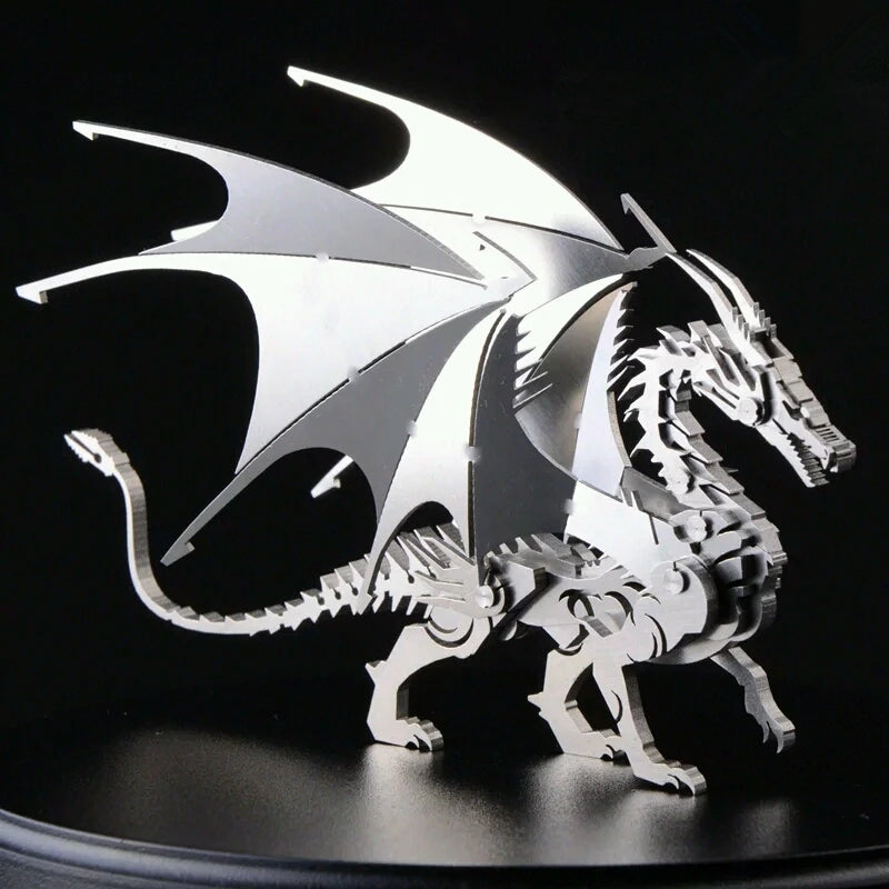 3D DIY assembly of metal insects birthday gifts holiday gifts high-quality simulated animal models unicorns foxes Metal model