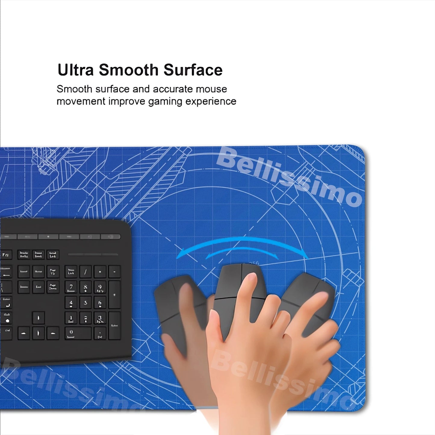 Mouse Pad Gaming Accessory Mechanical Drawing Large HD Mousepad XXL MousePad Natural Rubber Carpet Non-Slip Table Mat Office Rug