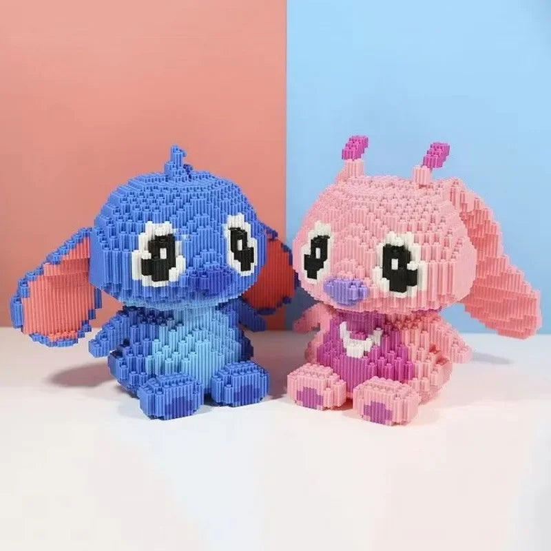 Herocross Disney Building Block Stitch Giant Stitzer Assembly Toy Children's Birthday Gift Puzzle Desktop Decoration
