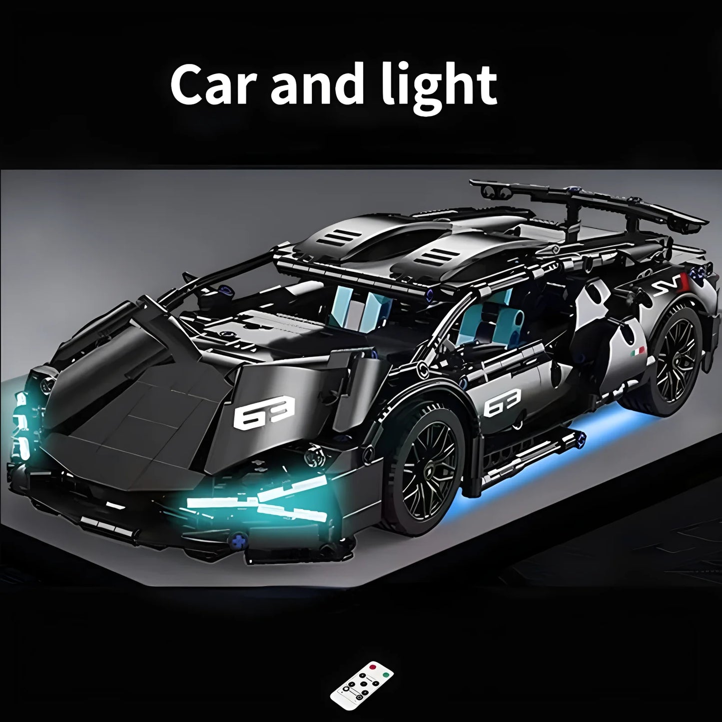 Technical Racing Sport Car Model Building Blocks technic adults 1:14 DIY Supercar Brick Puzzle Toys Kid Adult Gift(1280+granule)