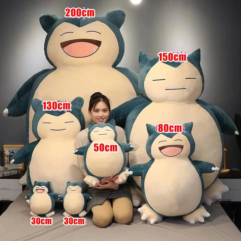Giant Snorlax Plush Toy Shell - 200/150cm Kawaii Pokémon Pillow (No Filling)