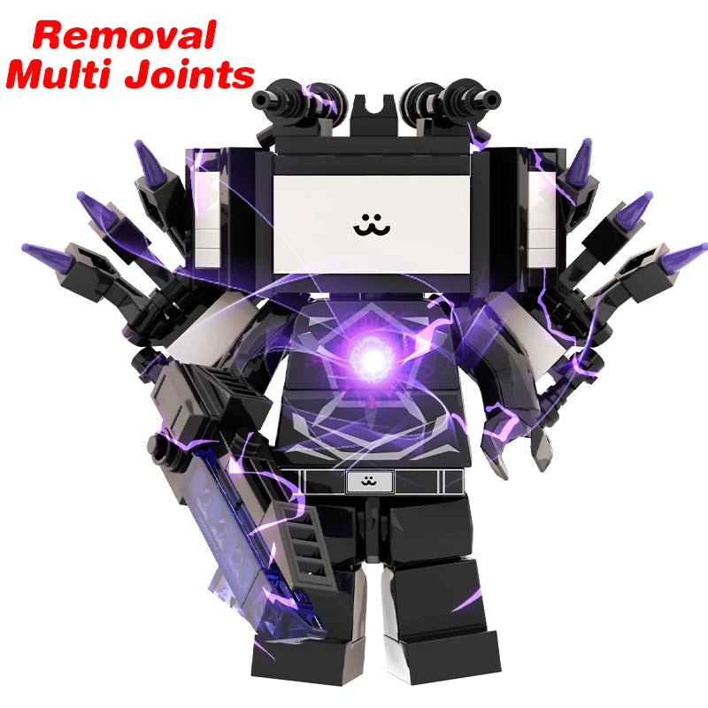 New Skibidi Toileted TVman Multi Joined Mini Action Figures Building Blocks TVman Speakerman Cameraman Model Toys for Kid Gift