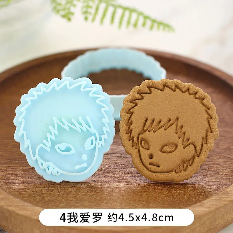 Naruto Cookie Cutter Set | 3D Anime Biscuit & Sandwich Molds for Fun Baking
