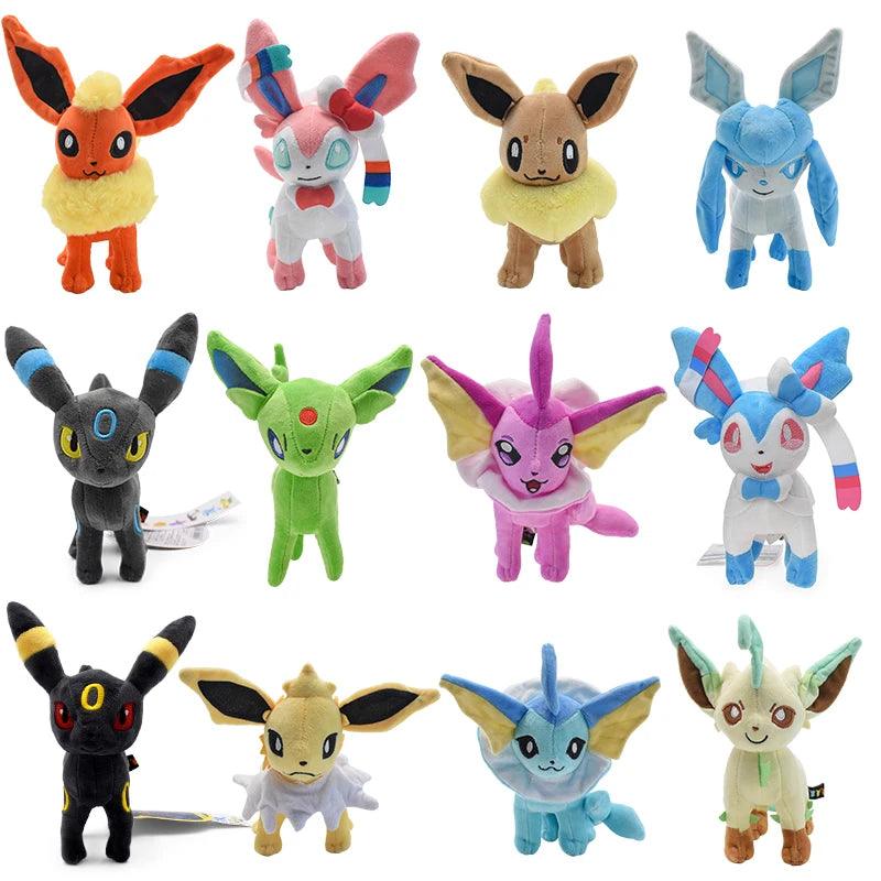 Style Standing Eevee Plush Toy Pokemon Shiny Umbreon Vaporeon Jolteon Flareon Espeon Leafeon Stuffed Doll Peluche Gift - Rexpect Nerd