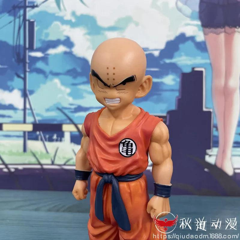 Power Up Your Collection! Dragon Ball Z Super Saiyan Krillin Action Figure - 18cm PVC Figure, Perfect for DBZ Fans!