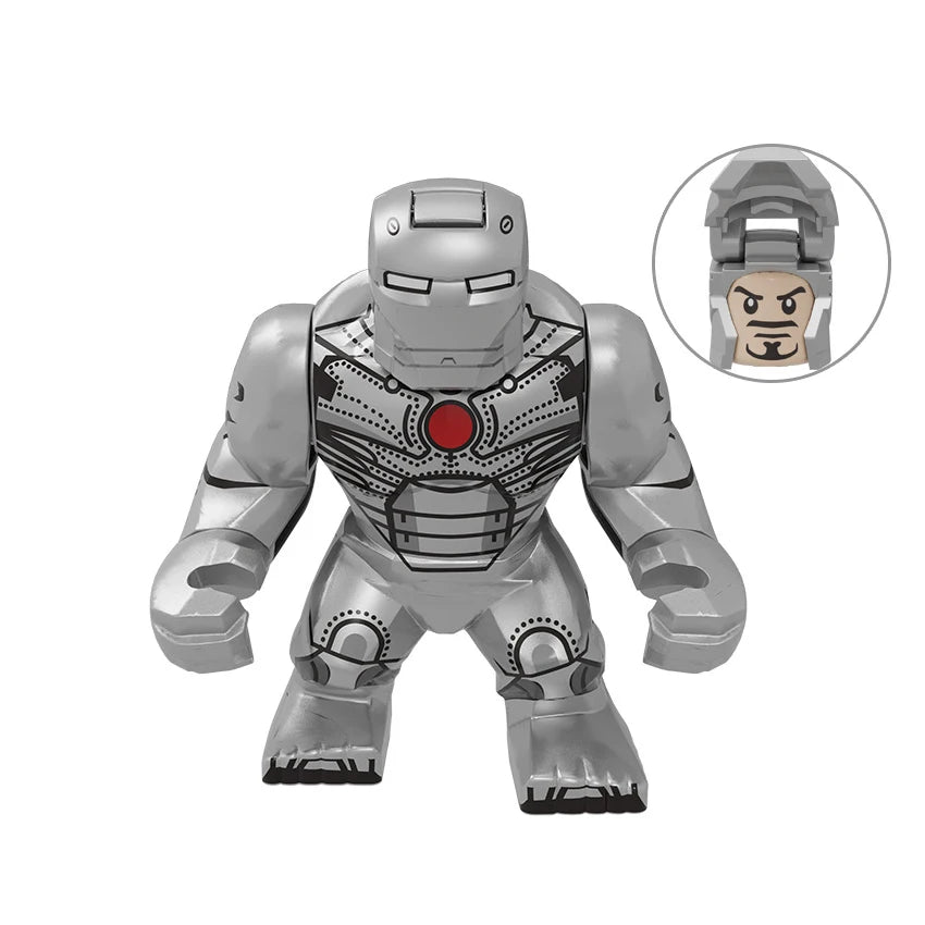 New Marvel 3D superhero characters large model building blocks assembly toys children's birthday gifts boys girl