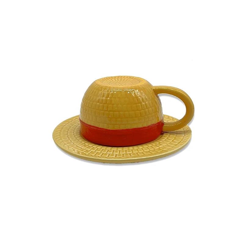 One Piece Coffee Mug - Monkey D. Luffy Straw Hat Ceramic Cup
