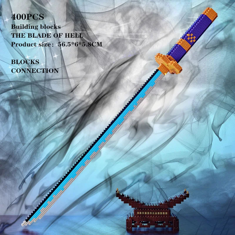 Samurai Sword Building Block Set – Butterfly Nichirin Katana DIY Model