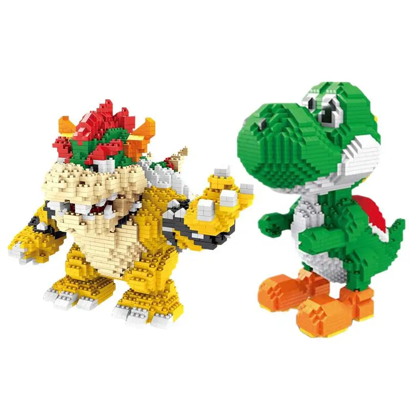 Cartoon Anime Figure Dinosaur Blocks Building Toy Anime Bricks Educational Brinquedos for Kids Gift Children Christmas Present