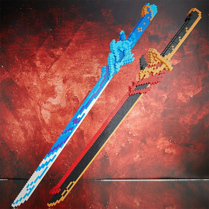 Samurai Sword Building Block Model – Ninja Weapon Assembly Toy