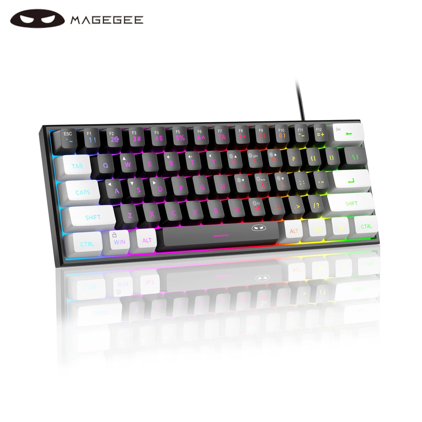 MageGee TS91 Compact RGB Wired Keyboard
