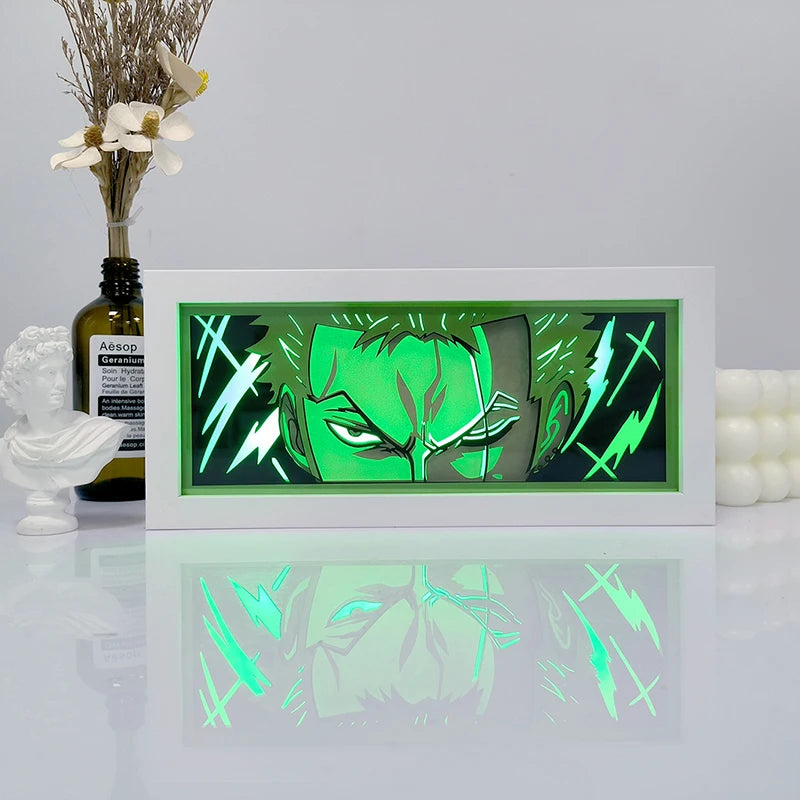 Anime LED Light Box – Manga Paper Carving Desk Lamp for Kids & Collectors