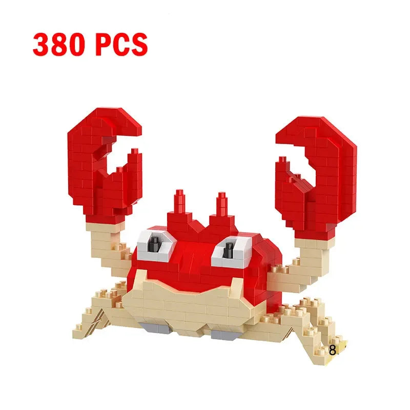 66pcs Pokemon Small Building Nanoblock Cartoon Pikachu Animal Model Education Game Graphics Pokemon Toys For Kids Birthday