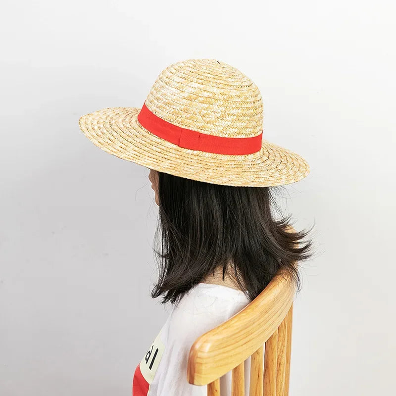 Luffy Straw Hat - Unisex Anime Cosplay Sun Hat for Adults & Kids
