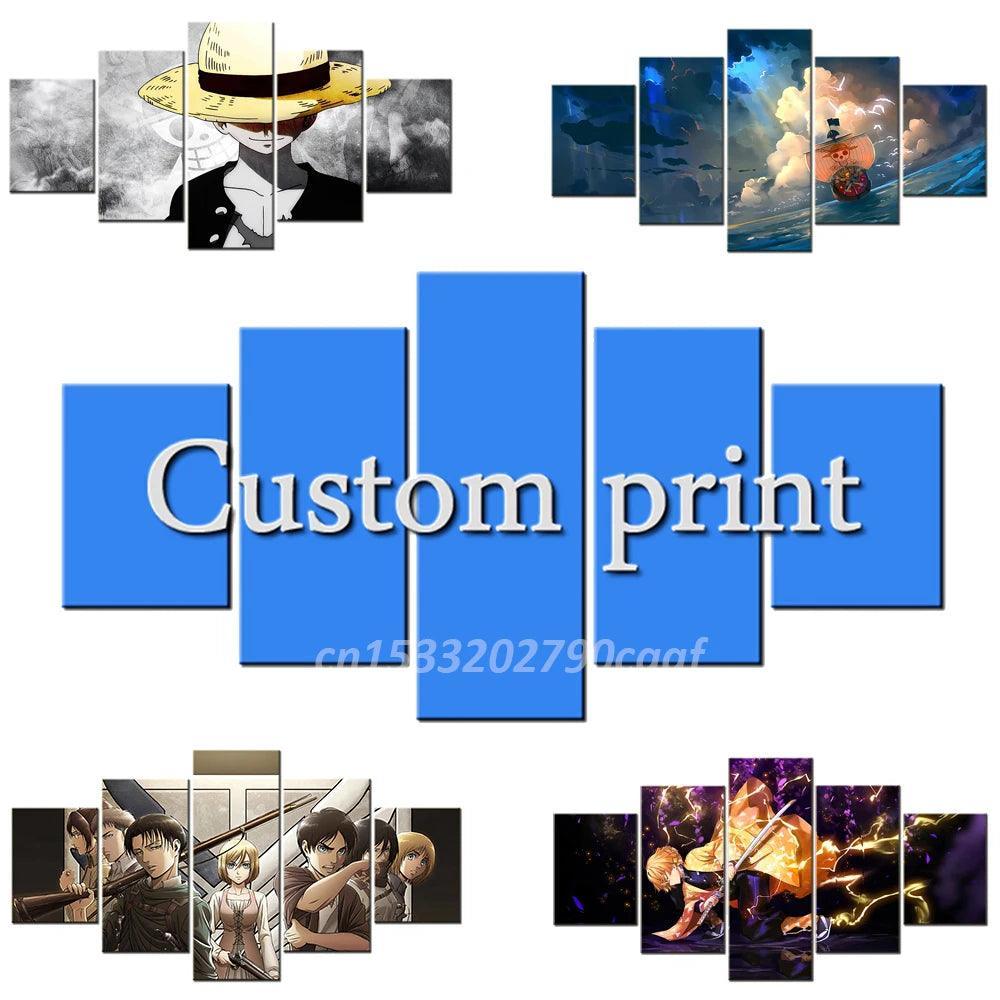 Set Sail on an Epic Adventure with One Piece 5-Piece Canvas Wall Art! - Rexpect Nerd