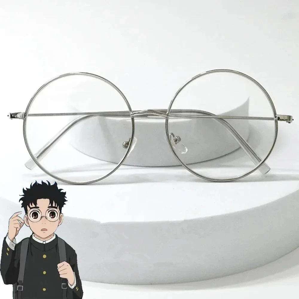 Dandadan Okarun Cosplay Glasses – Round Alloy Eyewear Prop
