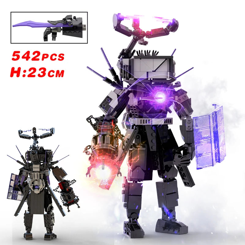New Skibidi Toileted TVman Multi Joined Mini Action Figures Building Blocks TVman Speakerman Cameraman Model Toys for Kid Gift