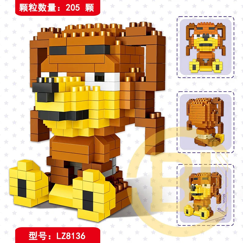 Disney Hero Cartoon Micro Particle Building Blocks Children Assembly Toy Anime figure Boy Girl Kid Gift Cute And Pretty