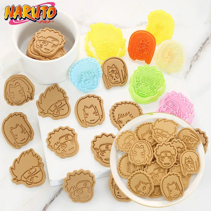 Naruto Cookie Cutter Set | 3D Anime Biscuit & Sandwich Molds for Fun Baking
