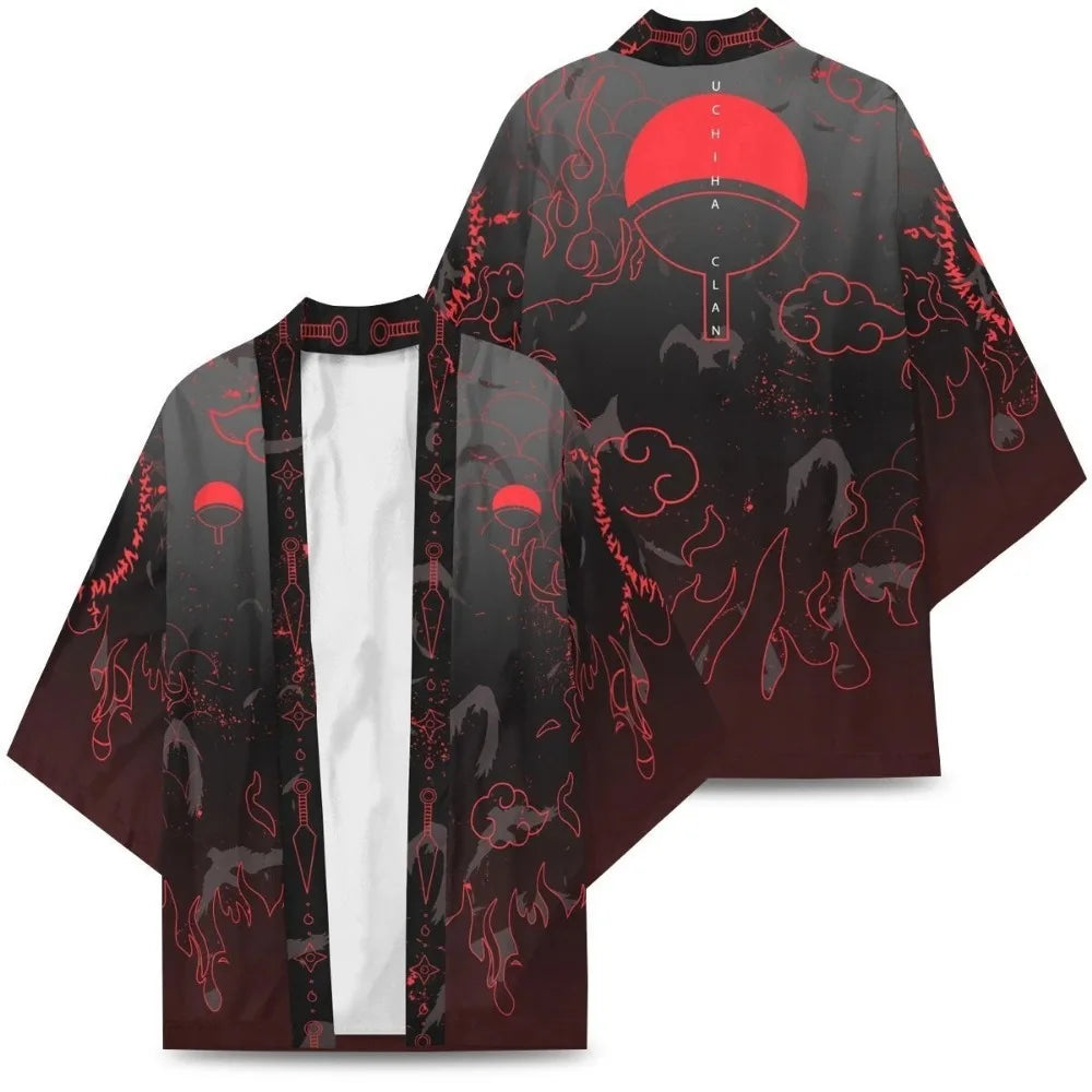 Naruto Cosplay Cloak - Kakashi, Konoha, Uchiha Madara Kimono & Bathrobe