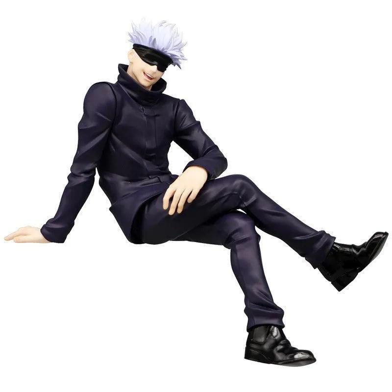 New Gojo Satoru Anime Jujutsu Kaisen Action Figure Itadori Yuji Seated Noodle Stopper Model Toys Japanese Dolls Hobbies - Rexpect Nerd